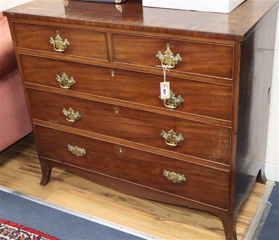 A George IV mahogany chest of drawers 108cm